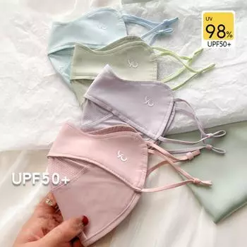 Летняя маска Ice Silk Mask для лица Gini Mask Дышащая маска для лица Пеший туризм темно серый