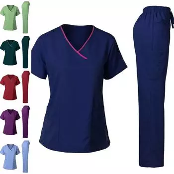 Летняя медицинская одежда для ручной стирки, комбинезоны, топы и брюки, медицинские женские хирургические халаты для кормления, униформа, костюмы XXL белый