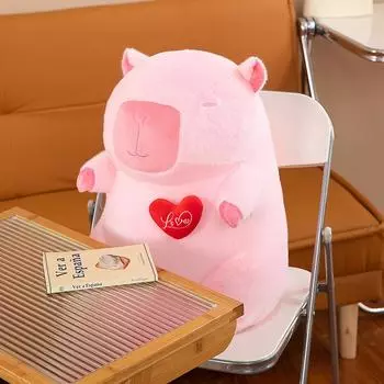 Летняя милая эластичная плюшевая игрушка-капибара, имитация плюшевых игрушек-капибар, кукла для домашнего дивана, украшение для рабочего стола