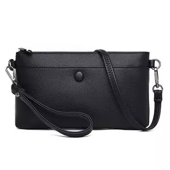 Летняя мода 2021 года: клатч через плечо: Стильная маленькая сумка через плечо для вечерних выходов null чёрный