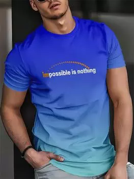 Летняя мода 3D печать повседневная и удобная постепенная с короткими рукавами мужская и женская круглая горловина футболка топ XS