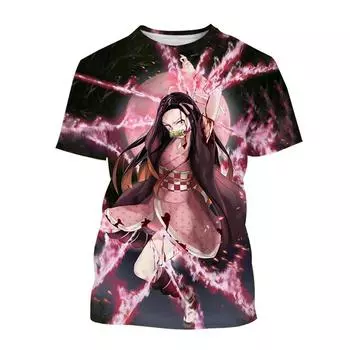 Летняя мода аниме Devil Killer 3D принтованная футболка нейтральный стиль Харадзюку крутая аниме футболка S