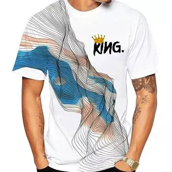 Летняя мода Дизайн Полосатая мужская 3D футболка Повседневная одежда Топы с короткими рукавами Уличная одежда S белый
