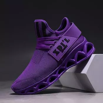 Летняя мода фиолетовые мужские кроссовки для бега унисекс дышащие сетчатые носки обувь мужские кроссовки спортивные кроссовки zapatillas de hombre 36