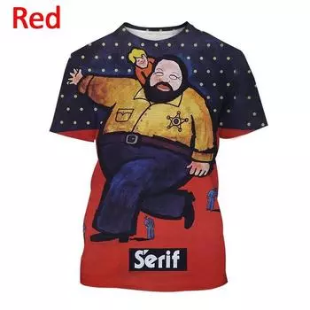 Летняя мода хип-хоп рубашка топы Bud Spencer Terence Hill 3D мужская повседневная крутая футболка с коротким рукавом с принтом одежда 6XL