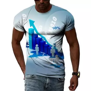 Летняя мода, креативный образ, мужская футболка с принтом, персонализированные технологические элементы, сделано в Китае, топ с круглым вырезом и короткими рукавами XS