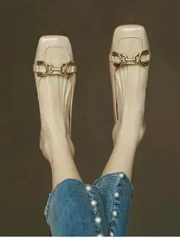 Летняя мода, новые однотонные профессиональные туфли с неглубоким носком, повседневные, сексуальные, на низком каблуке, удобные, банкетные, с квадратным носком, женские туфли на высоком каблуке 35