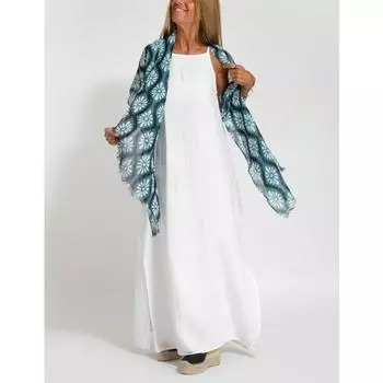 Летняя мода повседневная хлопковая льняная юбка с разрезом на подтяжках S белый