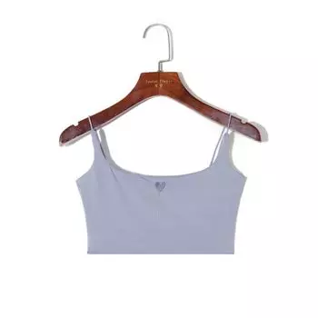 Летняя мода Сердце Слим Стрейч Клетчатая Вышивка Gray Blue S