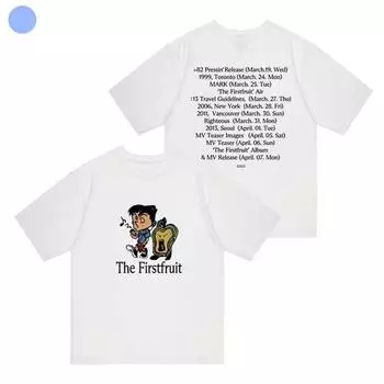 Летняя мода Y2K Женский хлопковый топ с принтом MARK The Firstfruit Женская футболка с круглым вырезом и коротким рукавом Повседневные топы Свободный S