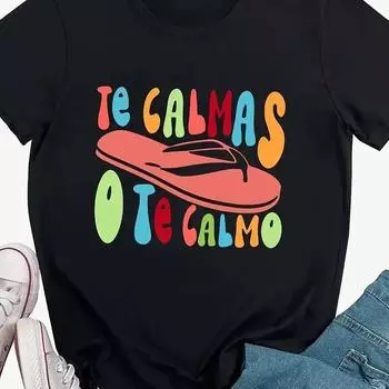 Летняя модная футболка с круглым вырезом и принтом в виде шлепанцев, повседневные хлопковые топы с коротким рукавом для женщин, удобные футболки больших размеров S