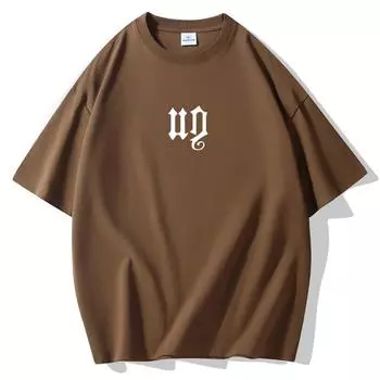 Летняя модная мужская футболка большого размера с короткими рукавами, 100% хлопок S