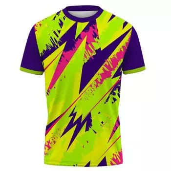 Летняя модная мужская футболка для бега на открытом воздухе, фитнеса, спорта, быстросохнущая, с коротким рукавом, с круглым вырезом, свободный топ с нейтральным принтом XS