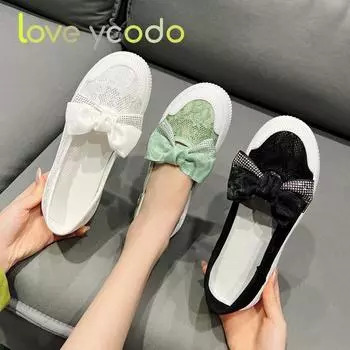 Летняя модная повседневная обувь из дышащей сетчатой ткани с низким верхом для девочек, студентов и женщин 34 светло-зеленый