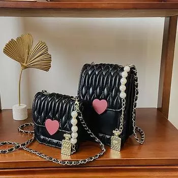 Летняя модная сумка через плечо с цепочками, корейский легкий роскошный дизайн, универсальная маленькая квадратная сумка, женская новая сумка через плечо