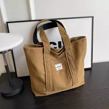 Летняя модная сумка для поездок на работу, большая вместительная сумка-тоут для женщин 2024 года, новая повседневная универсальная сумка через плечо из холста покинуть белый