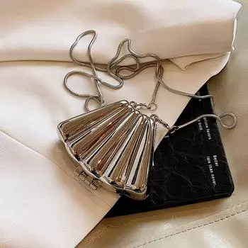 Летняя модная сумка для ужина, элегантная и изысканная сумка с зубчатой отделкой из ракушек, женская мини-сумка-тоут French Niche