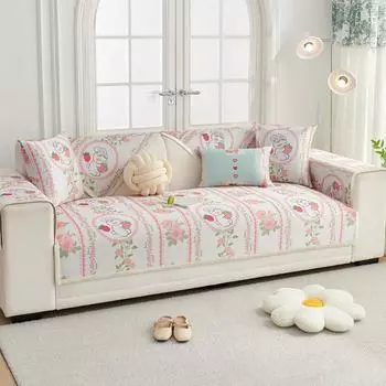 Летняя мультяшная подушка для дивана из ледяного шелка, летняя подушка для коврика, противоскользящая, новая, классная подушка, высококачественный чехол из ткани 70*70cm