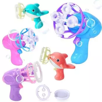 Летняя мультяшная волшебная машина для выдувания пузырей, электрический автоматический пистолет для изготовления пузырей с мини-вентилятором, детские уличные игрушки, игрушки для детей