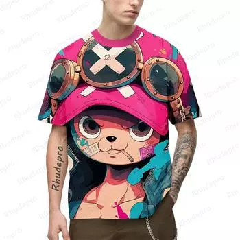 Летняя мужская аниме 3D печать косплей футболка женские и детские уличные футболки большой размер 2024 оверсайз S