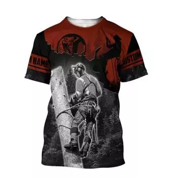 Летняя мужская быстросохнущая футболка Lumberjack с 3D-принтом, свободная, модная, большого размера, с коротким рукавом, качественная рубашка S