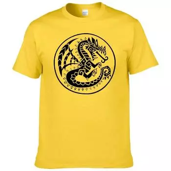 Летняя мужская футболка 2023 года, новая футболка из чистого хлопка с коротким рукавом и индивидуальным рисунком, повседневная крутая уличная толстовка F139 S бежевый