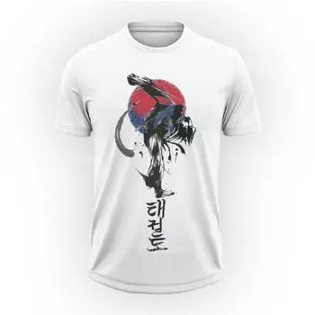 Летняя мужская футболка для фитнеса на открытом воздухе с рисунком тхэквондо и принтом, повседневная одежда с короткими рукавами, футболка для спортзала, быстросохнущий пуловер S