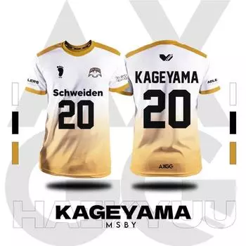 Летняя мужская футболка с 3D-печатью Haikyuu - футболки с аниме-стилями Adlers, детские и женские футболки для улицы, отдыха, спорта, большой размер S