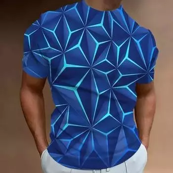Летняя мужская футболка с 3d-принтом Future Technology Sense Fashion Личность Уличные повседневные повседневные мужские топы с короткими рукавами XS