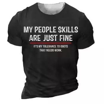 Летняя мужская футболка с буквенным принтом, 3D-принтованный топ, забавная футболка, модная повседневная мужская уличная одежда, свободный топ M