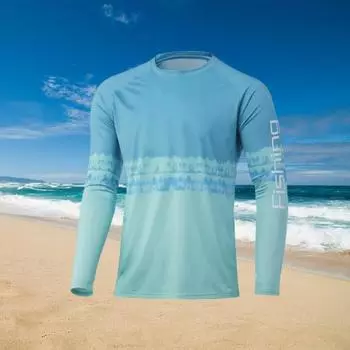 Летняя мужская футболка с длинным рукавом и солнцезащитным кремом, индивидуальная модная спортивная быстросохнущая одежда для бега, фитнеса, повседневная одежда S