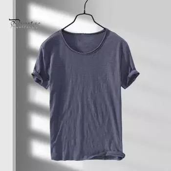 Летняя мужская футболка с круглым вырезом, быстросохнущая, однотонная, с коротким рукавом, свободный свитер, повседневная уличная одежда, спортивный топ XL белый