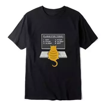 Летняя мужская футболка высокого качества 100% хлопок Смешный принт программиста Свободная крутая футболка с круглым вырезом Мужская футболка Мужские футболки S