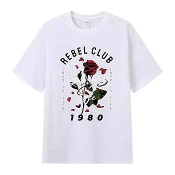 Летняя мужская футболка высокого качества из хлопка с короткими рукавами и принтом, женская футболка, модная спортивная рубашка, повседневный топ для бега S чёрный