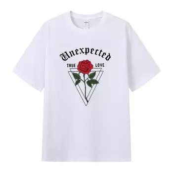 Летняя мужская футболка высокого качества из хлопка с короткими рукавами и принтом, женская футболка, модная спортивная рубашка, повседневный топ для бега S чёрный