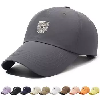 Летняя мужская и женская бейсболка, солнцезащитная быстросохнущая кепка, дышащая кепка для защиты от солнца, солнцезащитная спортивная кепка серый