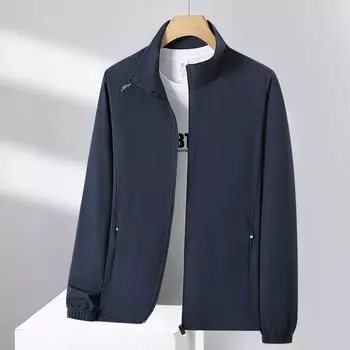 Летняя мужская легкая солнцезащитная одежда Летняя куртка Ice Silk Куртка 6XL чёрный