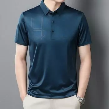 Летняя мужская летняя новая повседневная футболка для молодых мужчин, тонкая облегающая короткая футболка в корейском стиле, модная M