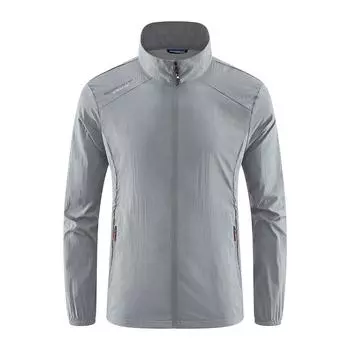 Летняя мужская новая солнцезащитная одежда для рыбалки на открытом воздухе, одежда из шелка и кожи, спортивная куртка M