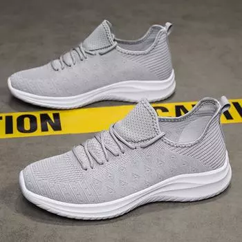 Летняя мужская обувь 2025 года, новые сетчатые теннисные туфли Masculino, дышащие, легкие, повседневные кроссовки, большие пары, кроссовки для бега на открытом воздухе 36 серый