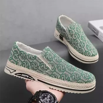 Летняя мужская обувь без шнуровки в стиле ретро, повседневные кроссовки, спортивная парусиновая обувь с низким верхом 39 чёрный