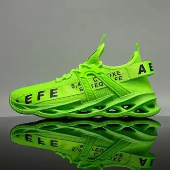 Летняя мужская обувь большого размера, дышащая мужская обувь, обувь с тканой сеткой, кроссовки для бега 40 белый