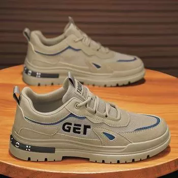 Летняя мужская обувь. Дышащая обувь для защиты труда. Мужская модная универсальная обувь-карго. Нескользящая спортивная обувь. Повседневная обувь для доски. 39