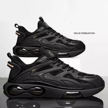 Летняя мужская обувь, дышащая обувь, мужская мода, универсальная, на толстой подошве, нескользящая спортивная обувь, повседневная обувь для папы 39