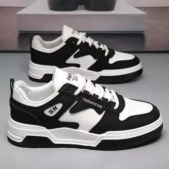 Летняя мужская обувь, дышащая обувь, мужские студенческие модные одинаковые маленькие белые туфли, кроссовки на платформе, повседневная обувь для доски 39