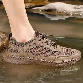 Летняя мужская обувь, дышащая повседневная кожаная обувь, удобные мужские кроссовки для прогулок на плоской подошве, Zapatillas Hombre, мужская обувь 38