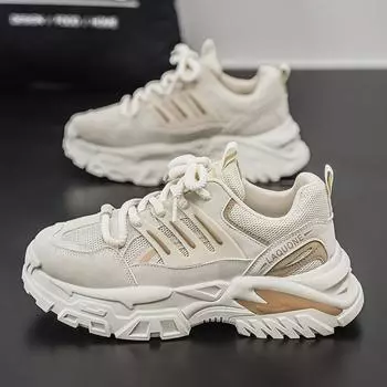 Летняя мужская обувь дышащая сетка спортивные кроссовки для папы молодежная повседневная обувь мужской тренд универсальные туфли на платформе мужские 39