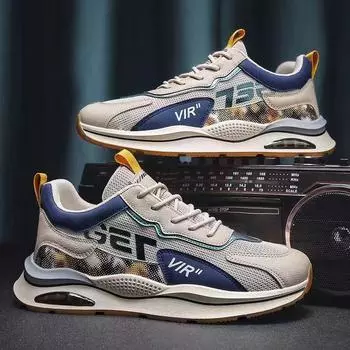 Летняя мужская обувь, модная универсальная удобная обувь Форрест Гамп, молодежная спортивная повседневная обувь для бега, одинарная обувь 39 чёрный