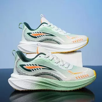 Летняя мужская обувь, новая мягкая обувь, дышащая повседневная модная обувь с сеткой, кроссовки 39 оранжевый