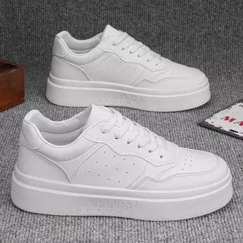 Летняя мужская обувь, новые дышащие маленькие белые туфли для мальчиков, универсальная спортивная обувь на платформе, повседневная обувь для серфинга, модная обувь 39